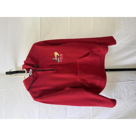 Red Dr. Seuss Brand Women's Hoodie with Green Eggs & Ham Embroidery Medium - Picture 5 of 5